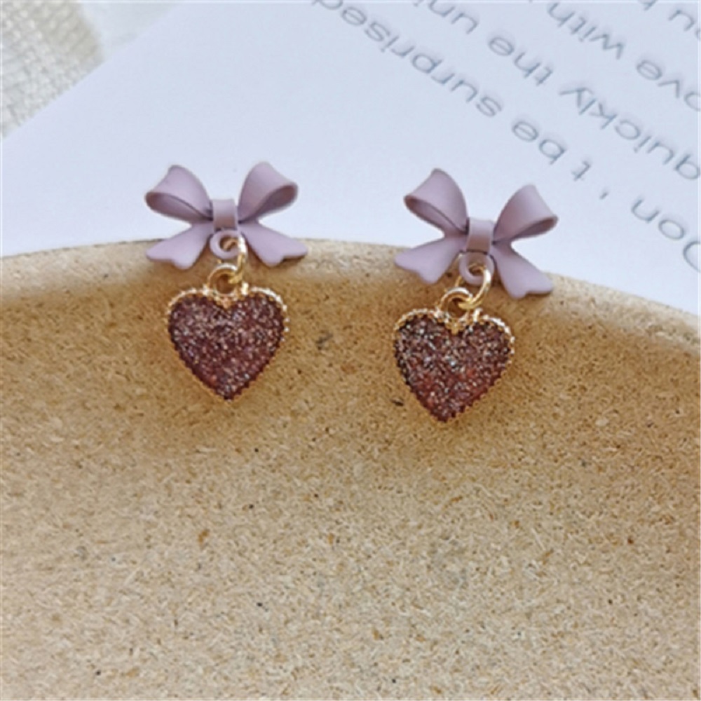 Bông Tai Dáng Dài Hình Nơ Xinh Xắn S925 Cho Nữ