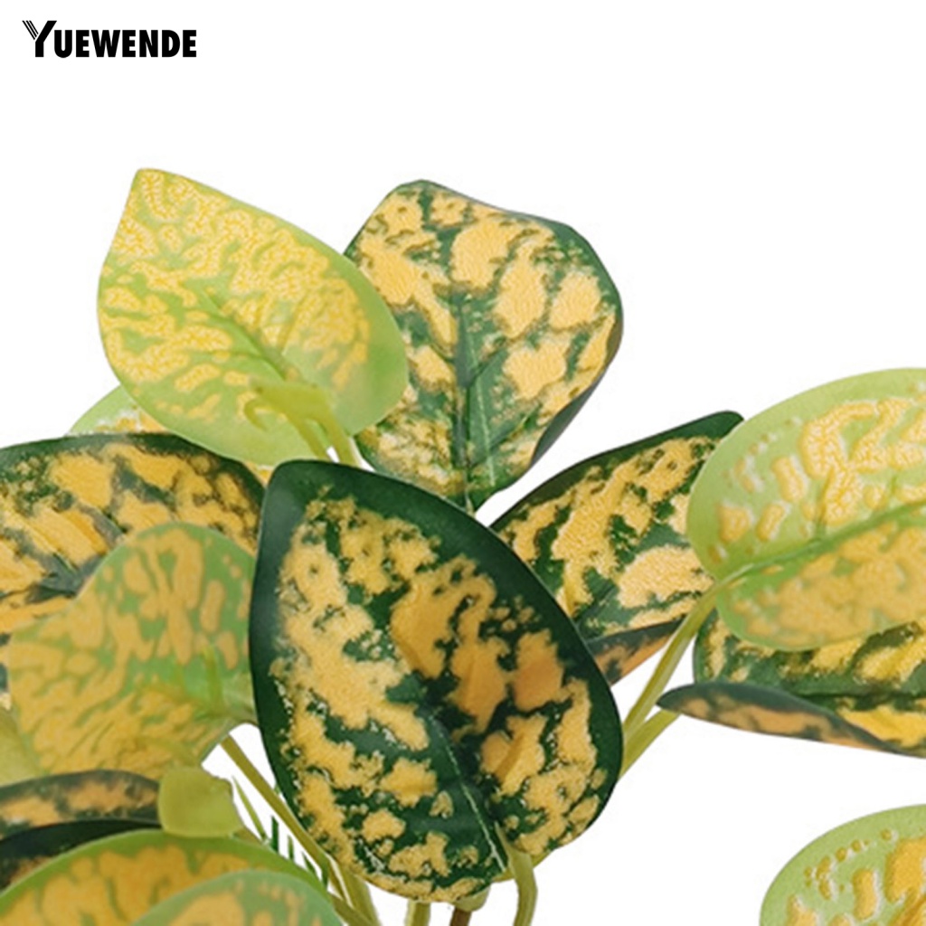 Yue.z Lá Táo Giả Bằng Gỗ Không Ô Nhiễm Trang Trí Bể Cá