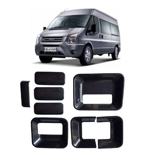 BỘ ỐP TAY HÕM VÂN CACBON DÀNH CHO XE FORD TRANSIT 2014-2018