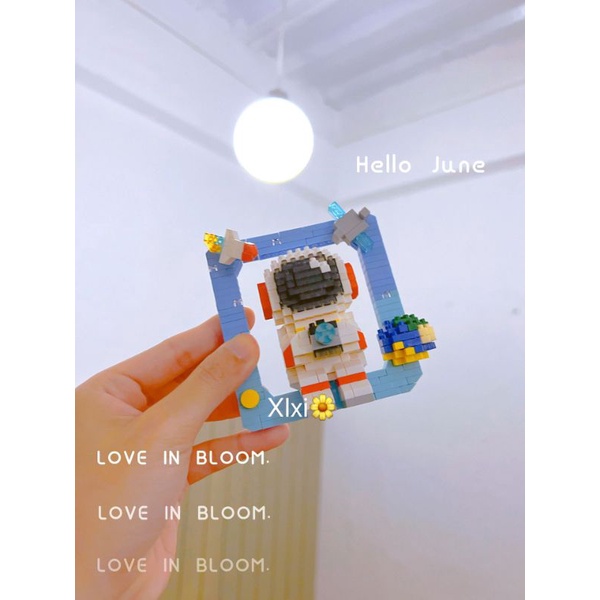 Đồ Chơi Lắp Ráp Nano 3D Phi Hành Gia Có Đèn [FullBox + Light + Thanh Gỡ] shopbecat