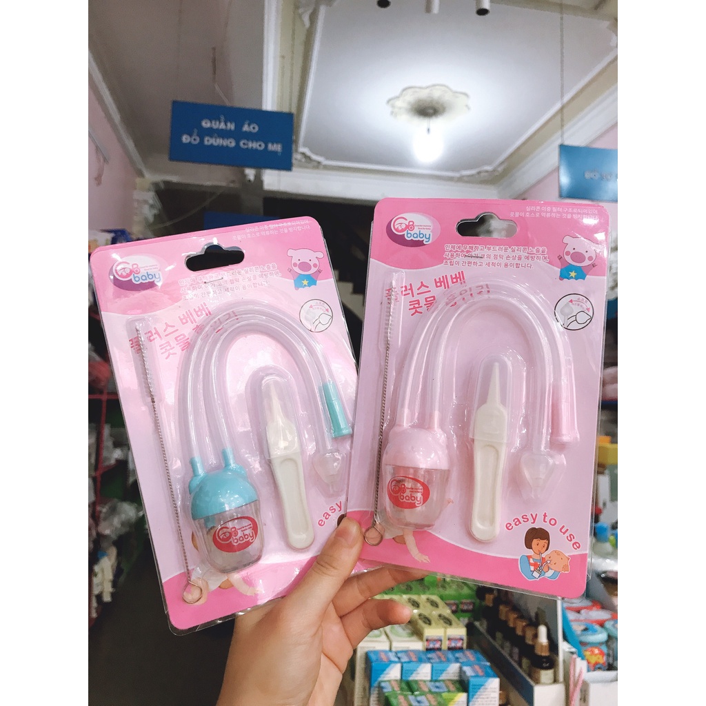 Dụng cụ hút mũi cho bé - GB Baby - Tặng kèm dụng cụ gặp rỉ mũi + cọ vệ sinh ống hút mũi Dụng cụ hút mũi cho bé - GB Baby