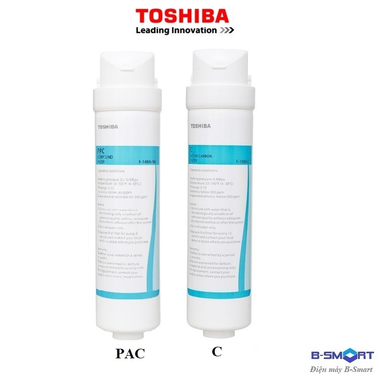 Lõi lọc Toshiba PAC và C thay cho TWP-N1843SV(T) và TWP-N1686UV(W1)