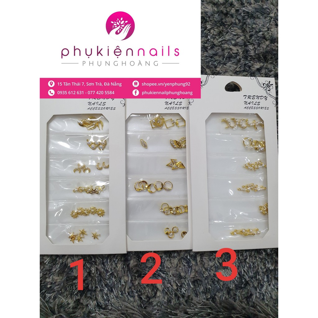 Sét Hình Charm Gắn Móng Nail
