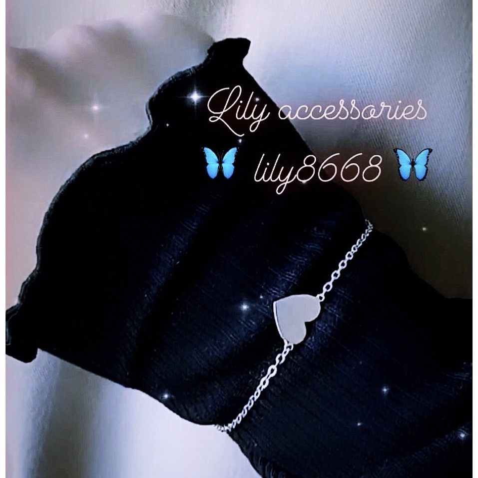 Full Heart Bracelet Charm lắc tay vòng tay trái tim