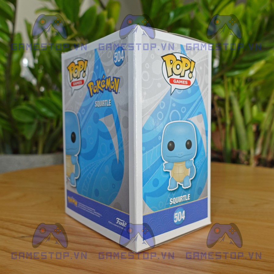 Mô hình Pokemon Squirtle/Zenigame 504 10CM Funkoo Pop nhựa VINYL CHÍNH HÃNG MỸ Pokemoncenter POKFKP01