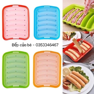 Khuôn silicone làm xúc xích cho bé