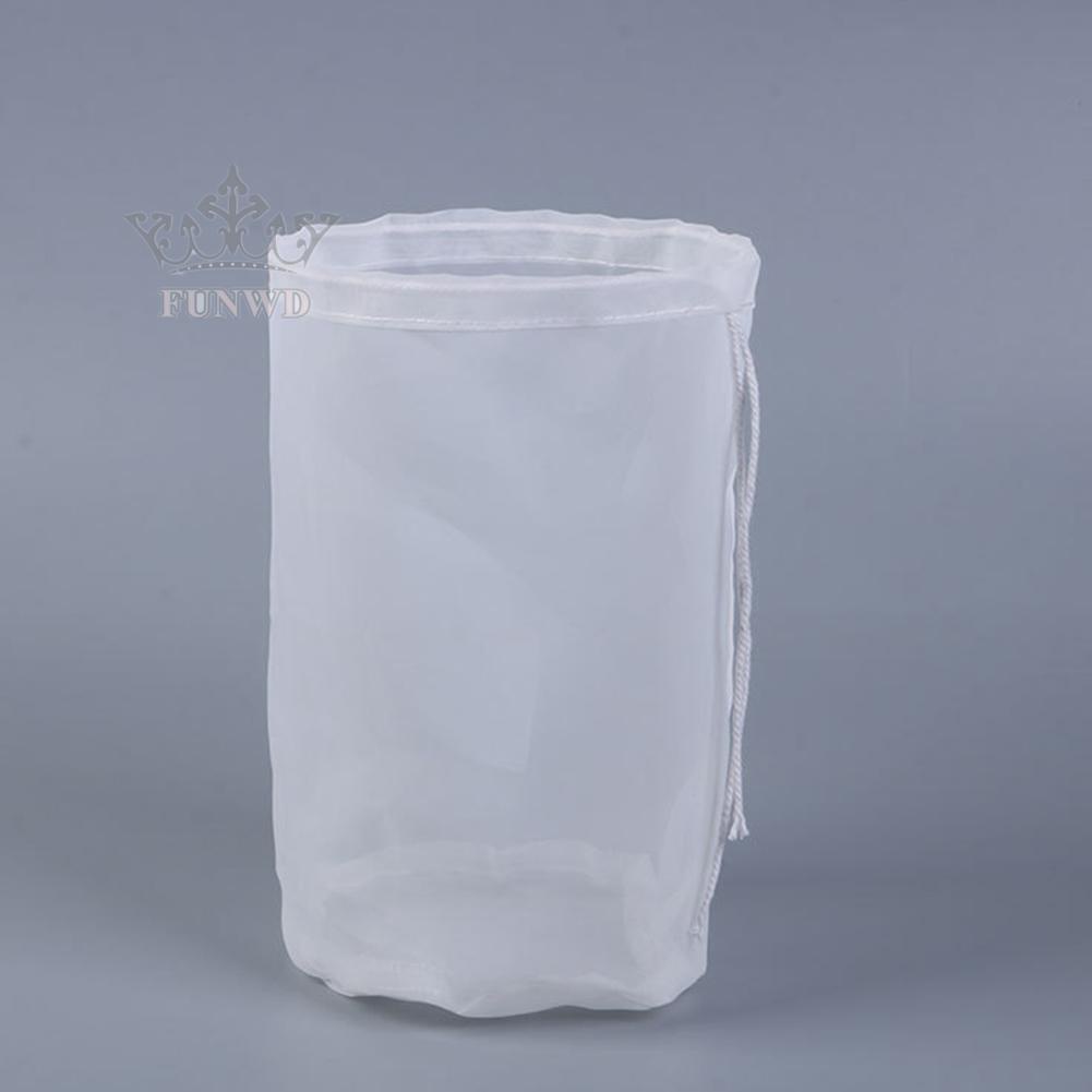 【FUNWD】Bag Mesh Filter Bags Nylon With Drawstring 11.81 X 17.71 In Aquarium Net