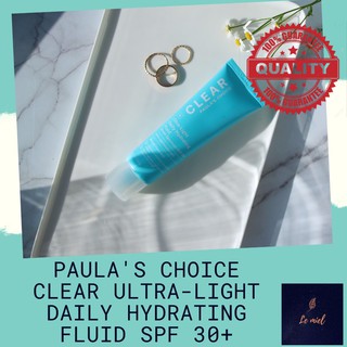 Kem dưỡng da chống nắng dành cho da mụn SPF30 PAULA'S CHOICE CLEAR ULTRA-LIGHT DAILY FLUID SPF 30+ 15ml