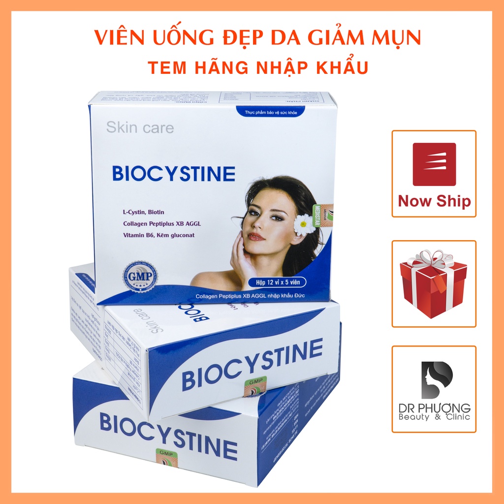 BIOCYSTINE HỖ TRỢ GIẢM MỤN ĐẸP DA TÓC