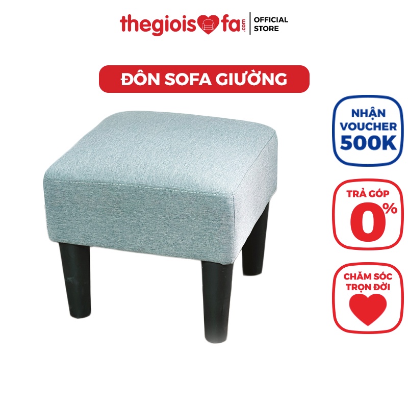 Ghế Đôn Sofa Nệm Chân Gỗ - Nội Thất Phòng Khách Nội thất thông minh decor phòng khách