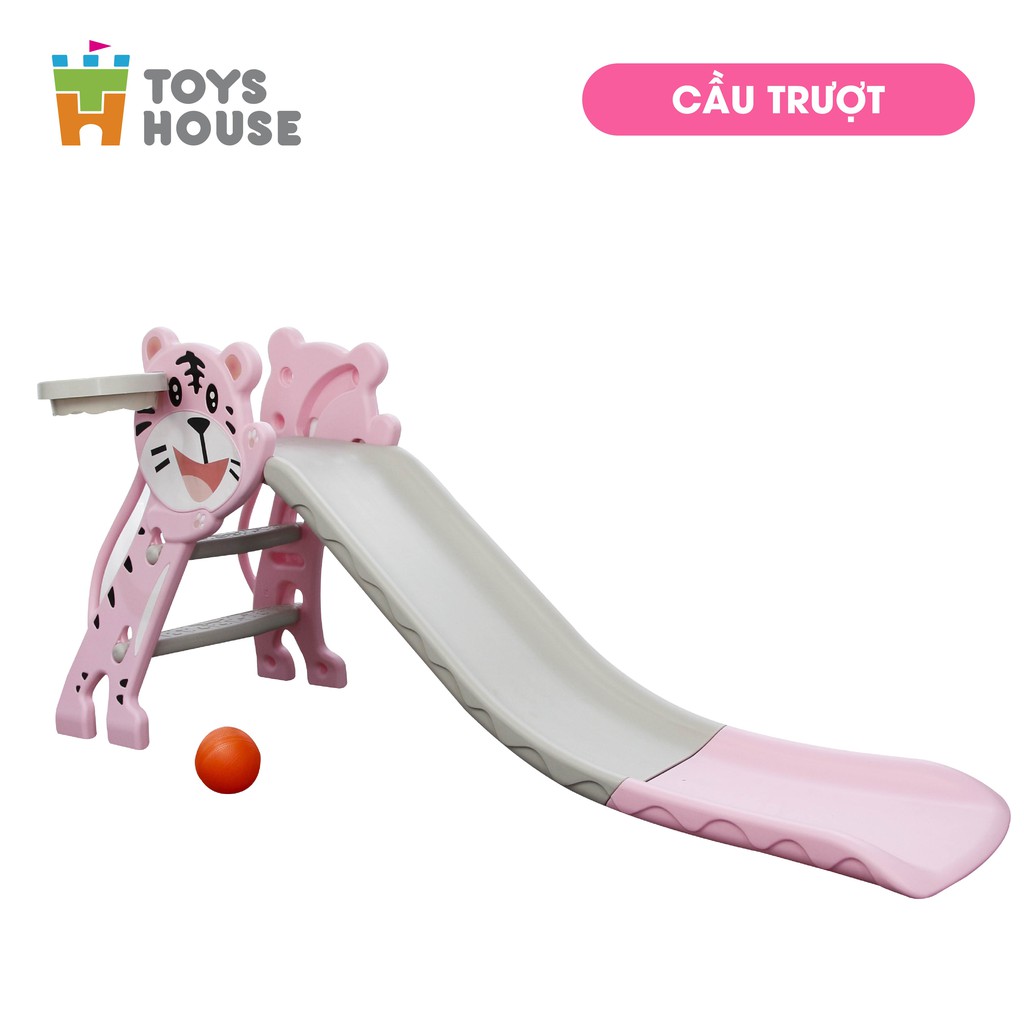 [Mã BMBAU300 giảm 10% đơn 499K] Cầu trượt kèm Khung bóng rổ cho bé Toys House WM19024, hàng chính hãng cao cấp