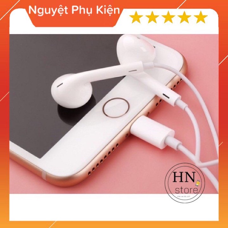 Tai nghe Lightning IP Xs/ 7 plus/ 8 plus nghe êm có mic đàm thoại sử dụng cho iphone bảo hành 12 tháng 1 đổi 1 Mã LK