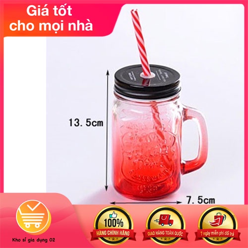 LY QUAI THUỶ TINH CÓ ỐNG HÚT 480ml | BigBuy360 - bigbuy360.vn