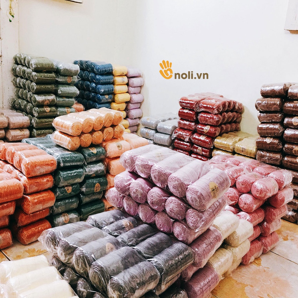 Sợi simply Craft yarn VN móc túi xách, túi tote, mũ nón lên dáng cứng cáp, chắc chắn, màu sắc mộc mạc, tự nhiên 100g