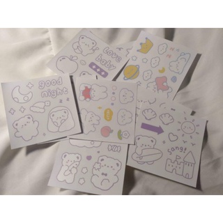 Sticker hình dán hoạt hình cute đáng yêu