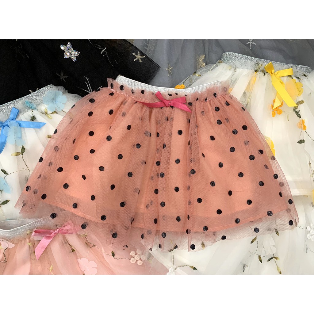 Chân Váy Voan H&M Hồng Bi