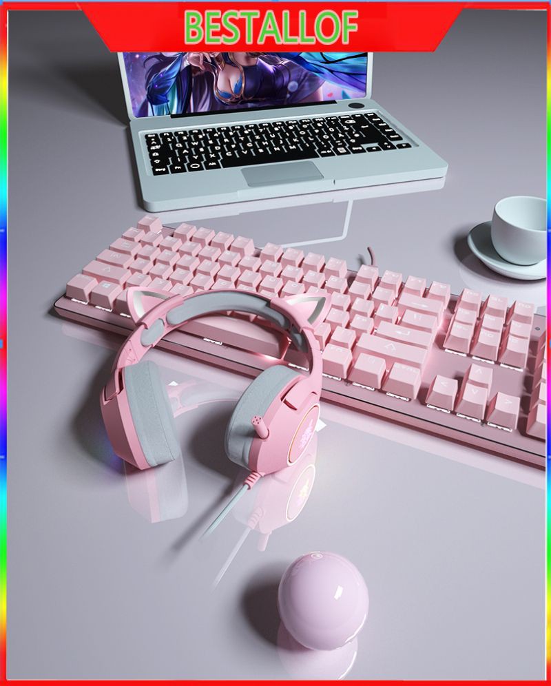 Tai Nghe Headphone Tai Mèo - TTLIFE Xinh Xắn - Có Đèn Led Siêu Cute Tai Nghe Chụp Tai Bluetooth Không Dây Tai Mèo Đáng Yêu Có Đèn LED BEST