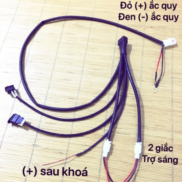 Full bộ passing on/off đấu sẵn qua role gắn cho 2 đèn trợ sáng [Tặng công tắc]