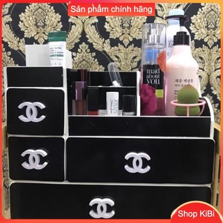 Kệ mỹ phẩm Plus màu đen núm chanel