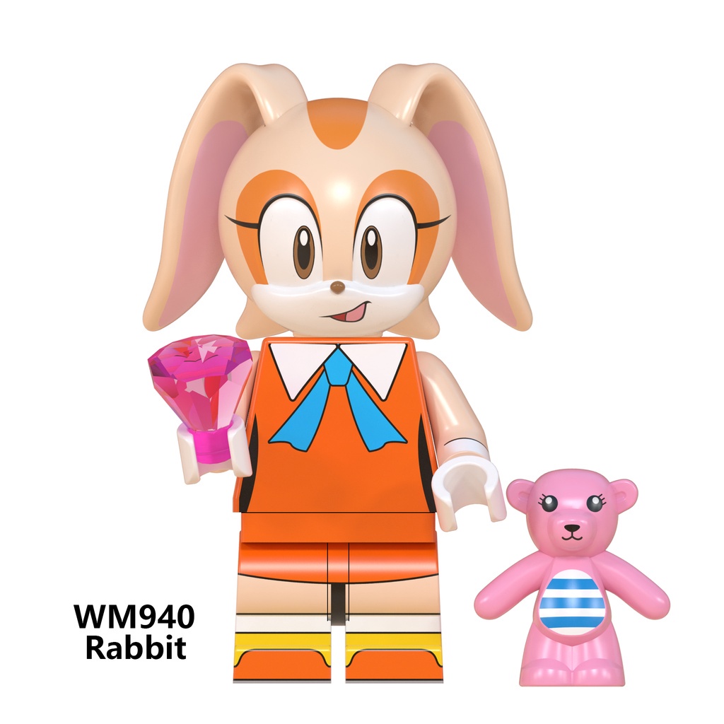 8 Loại Nhím Sonic The Hedgehog Minifigures Ray Rabbit Charmy Bee Tikal Dr. Mô Hình Đồ Chơi Nhân Vật Eggman Blaze Storm WM6087