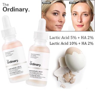 Tinh Chất The Ordinary Lactic Acid + HA 2% 30ml