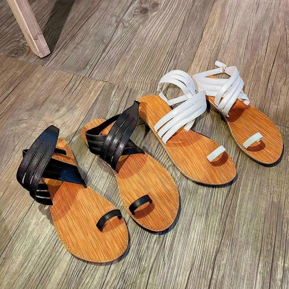 Sandal nữ đế bệt xỏ ngón chiến binh đế vân gỗ Siêu hót hít-MẪU HOT BÁN CHẠY HIỆN NAY