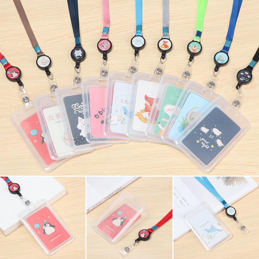 CHOOKEY Giá Đỡ Thẻ Tên Họa Tiết Hoạt Hình Có Thể Thu Gọn Tiện Dụng