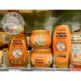 Bộ gội xả ủ Garnier Đức tinh dầu Argan cho tóc khô xơ