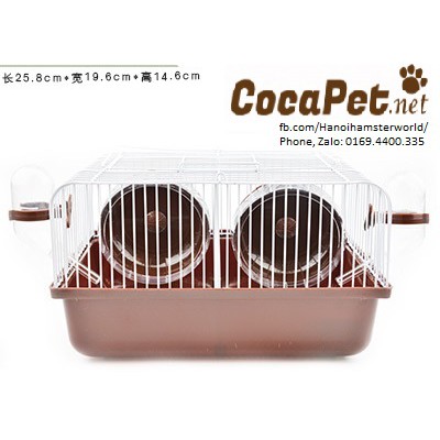 Lồng hamster ngăn đôi (ghép hamster)