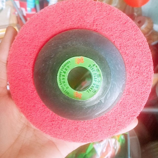 Nỉ đỏ/ đĩa đánh bóng dùng đánh bóng kim loại phi 100