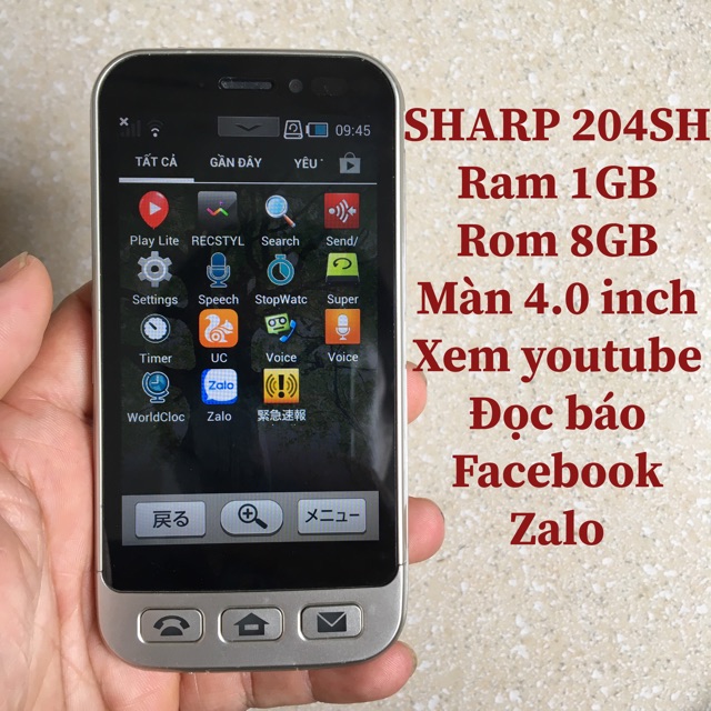 Điện thoại Nhật Sharp 204SH/KYL21 ram 1Gb+16Gb giá rẻ