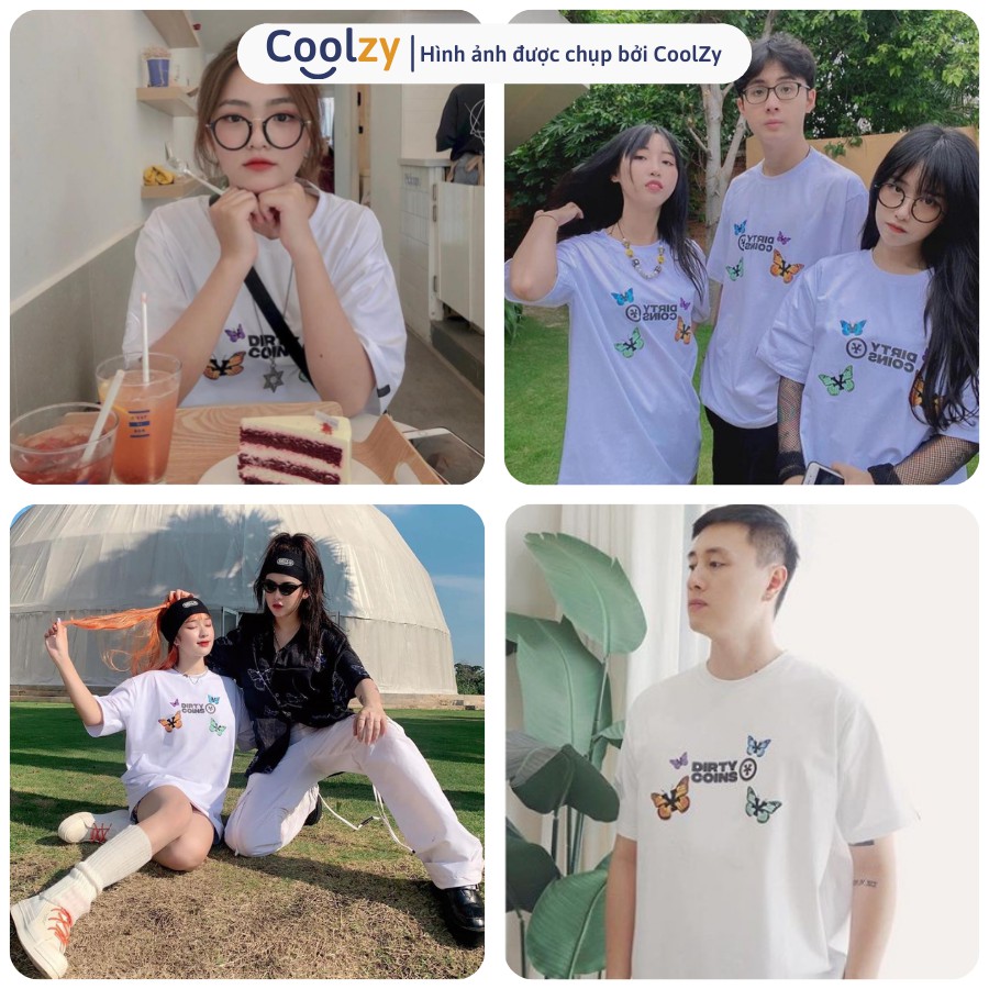 Áo Thun Tay Lỡ 🔴 Áo Phông Nam Nữ In Bướm Dirty Coins | CoolZy | BigBuy360 - bigbuy360.vn