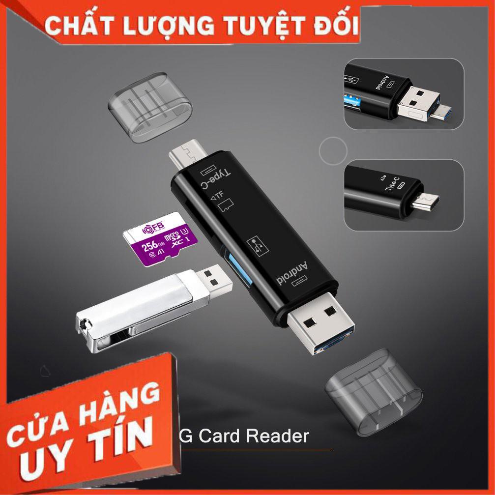 Đầu Đọc Thẻ OTG 3in1 ( Type C / Micro USB / TF )