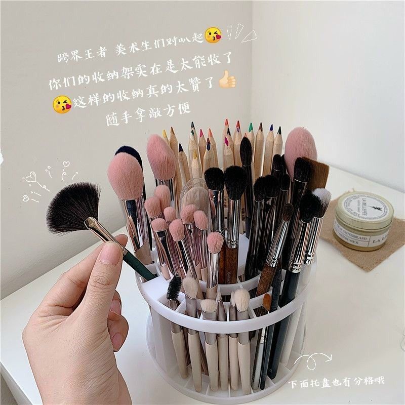 Kệ Cắm Cọ Trang Điểm,Đựng Bút Hàn Quốc