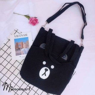 Túi tote gấu cute phô mai que