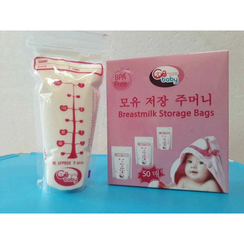 🌺Combo 10 túi trữ sữa tiệt trùng GB-Baby Hàn Quốc🌺 tiện lợi để đựng thức ăn và sữa trữ đông cho con