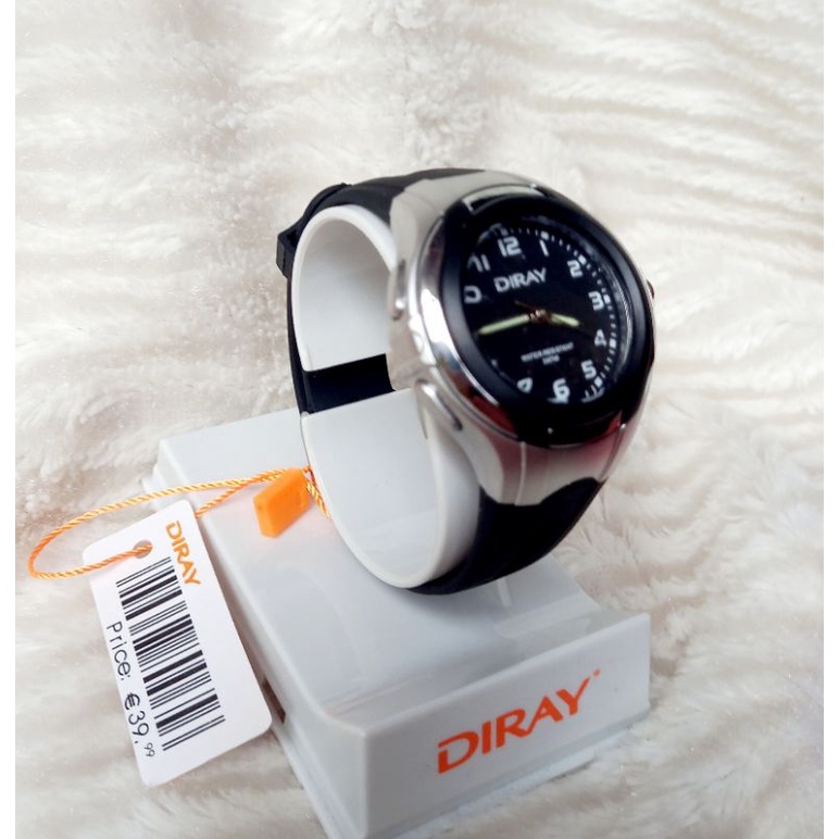 Đồng hồ trẻ em chín.h hãng Diray chạy kim màu đen/nhiều màu cho bé trai/gái chống nước,dây silicon bền bỉ