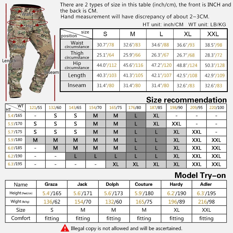 Quần dài chiến thuật IDOGEAR BDU G3 3205