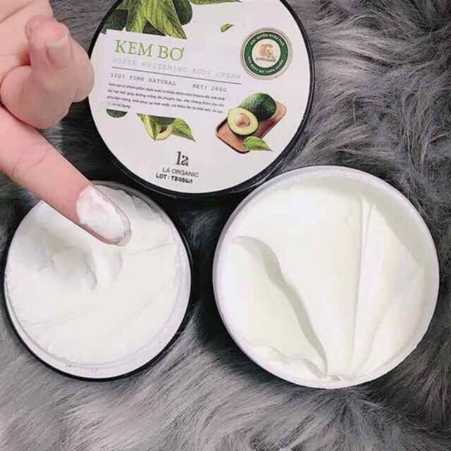 Kem body bơ - lá Organic Mẫu mới (hàng công ty)