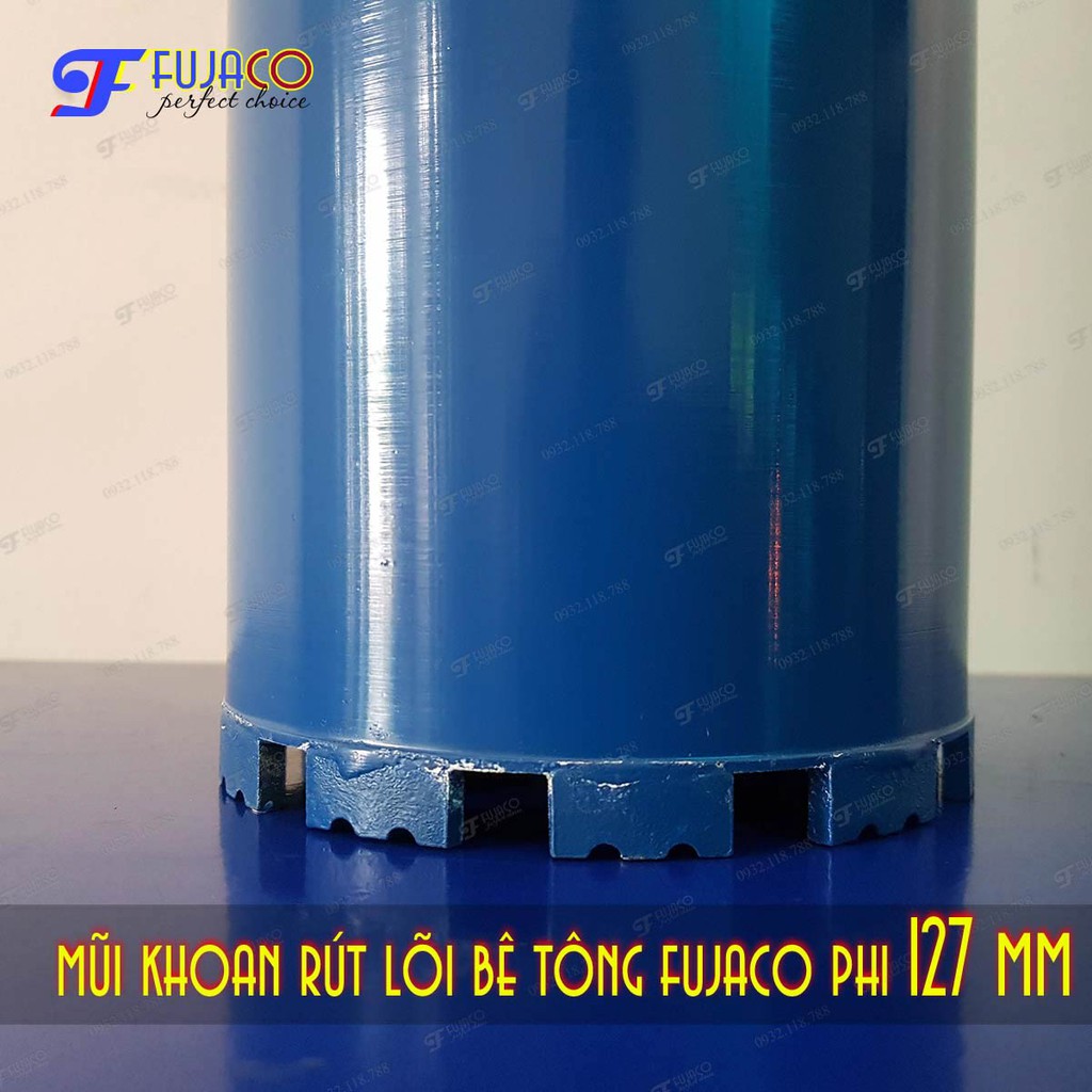 Mũi khoan rút lõi bê tông phi 127 mm - FUJACO