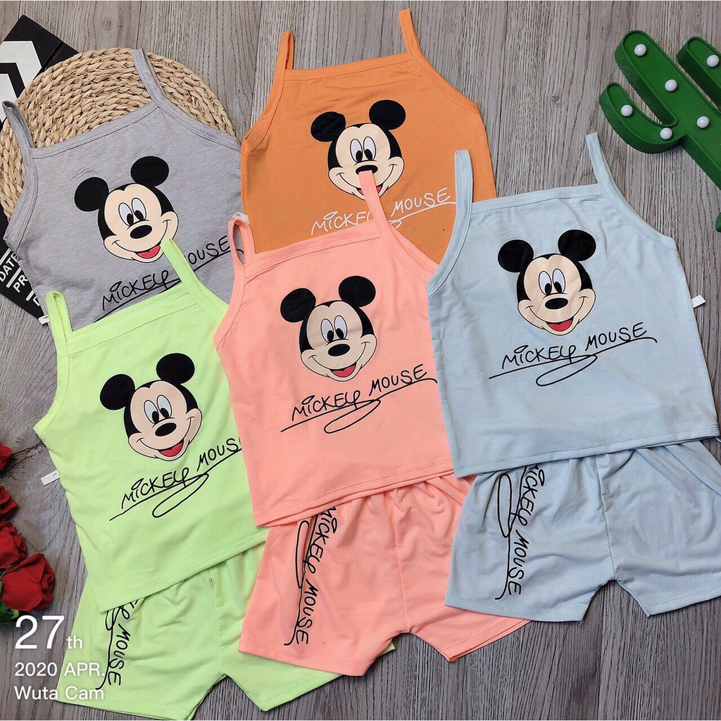 Bộ Áo Quần Thời Trang Micky Mouse Cho Bé