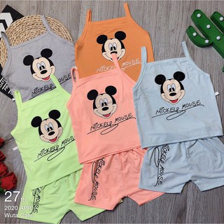 Bộ áo quần thời trang micky mouse cho bé