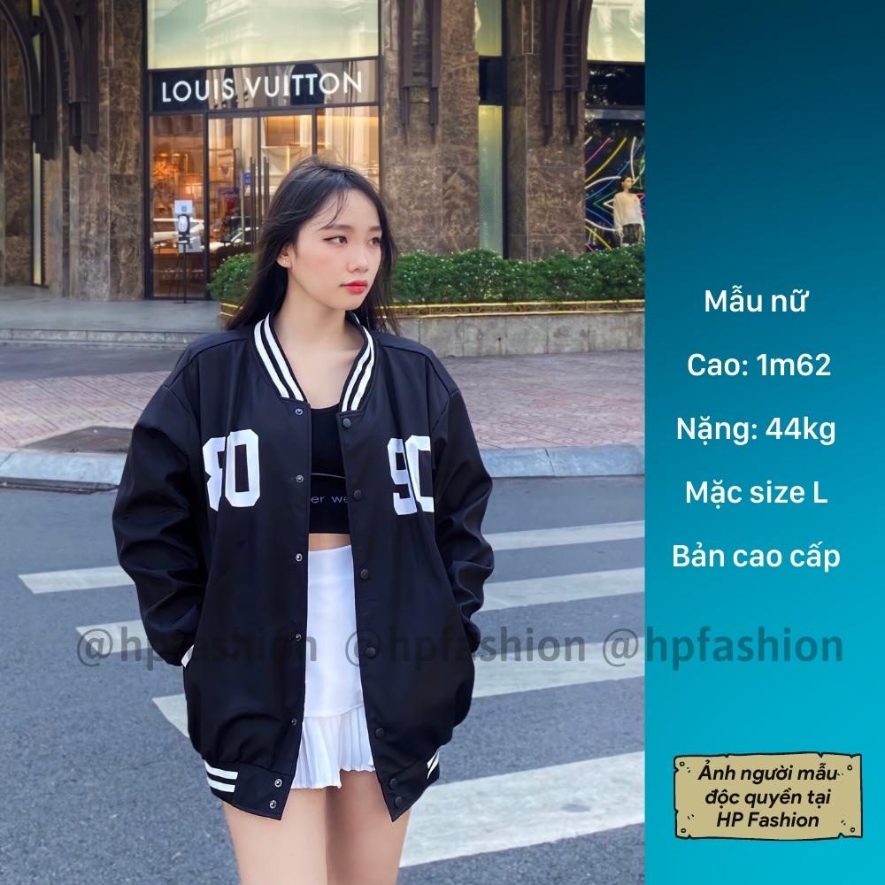 Áo bomber jacket ❤️Áo khoác dù form rộng 2 lớp style Unisex cho nam nữ JK03