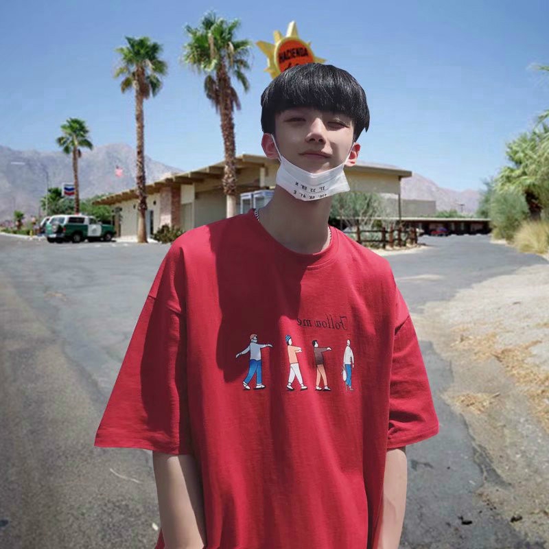 【COD】Harajuku style letter printed short sleeve T