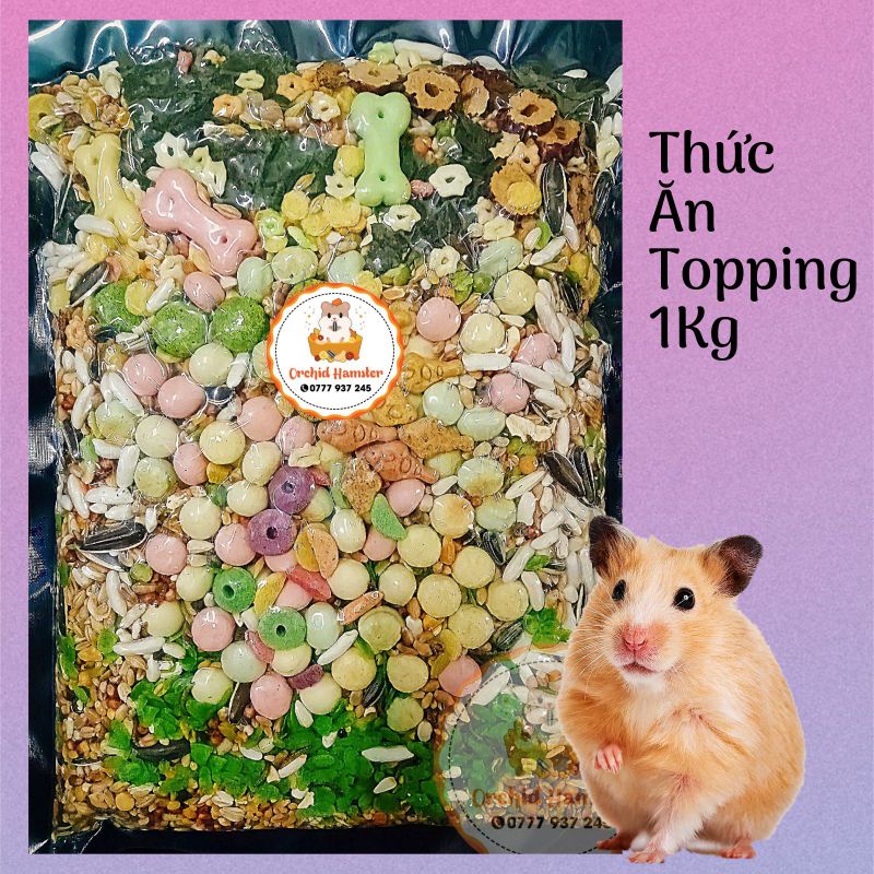 Thức Ăn Hamster Topping Cầu Vòng 1kg [ Hàng Giống Hình ]