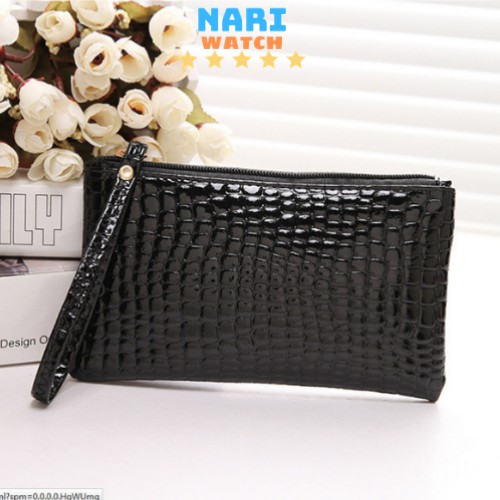 Ví Da nữ Cầm Tay NARi SU012, Da Cao Cấp Tiện Lợi Để Các Giấy Tờ Điện Thoại Các Loại Thẻ, NARI WATCH