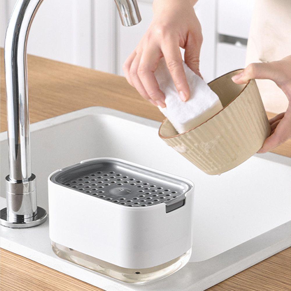 DORAW Hộp Đựng Xà Phòng Dạng Lỏng Hai Lớp Dạng Bơm Tiện Dụng