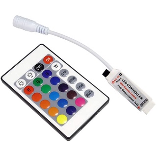 Bộ điều khiển LED DC 12V RGB với Bộ điều khiển từ xa không dây 24 phím IR cho dải LED 5050 3528 5630