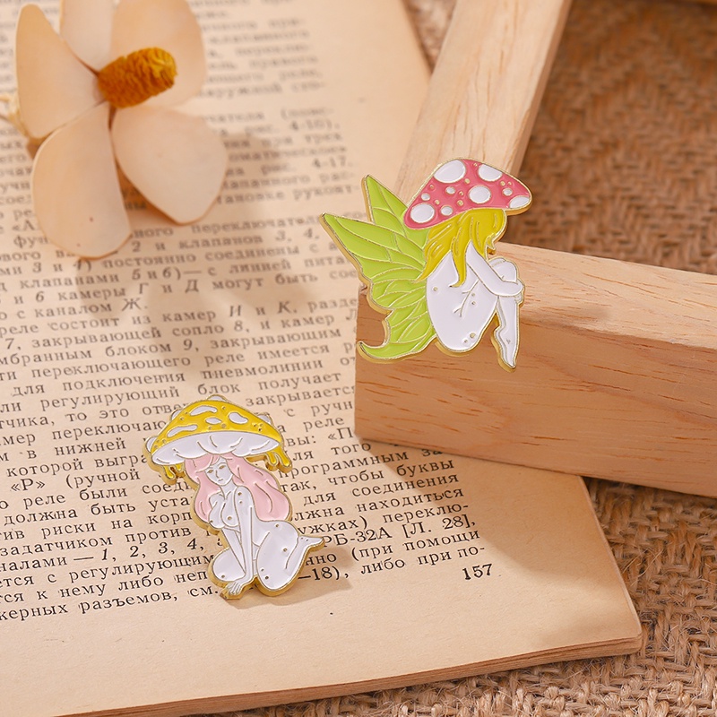 Ghim cài áo MISS ZOE hình cây nấm dễ thương ngộ nghĩnh