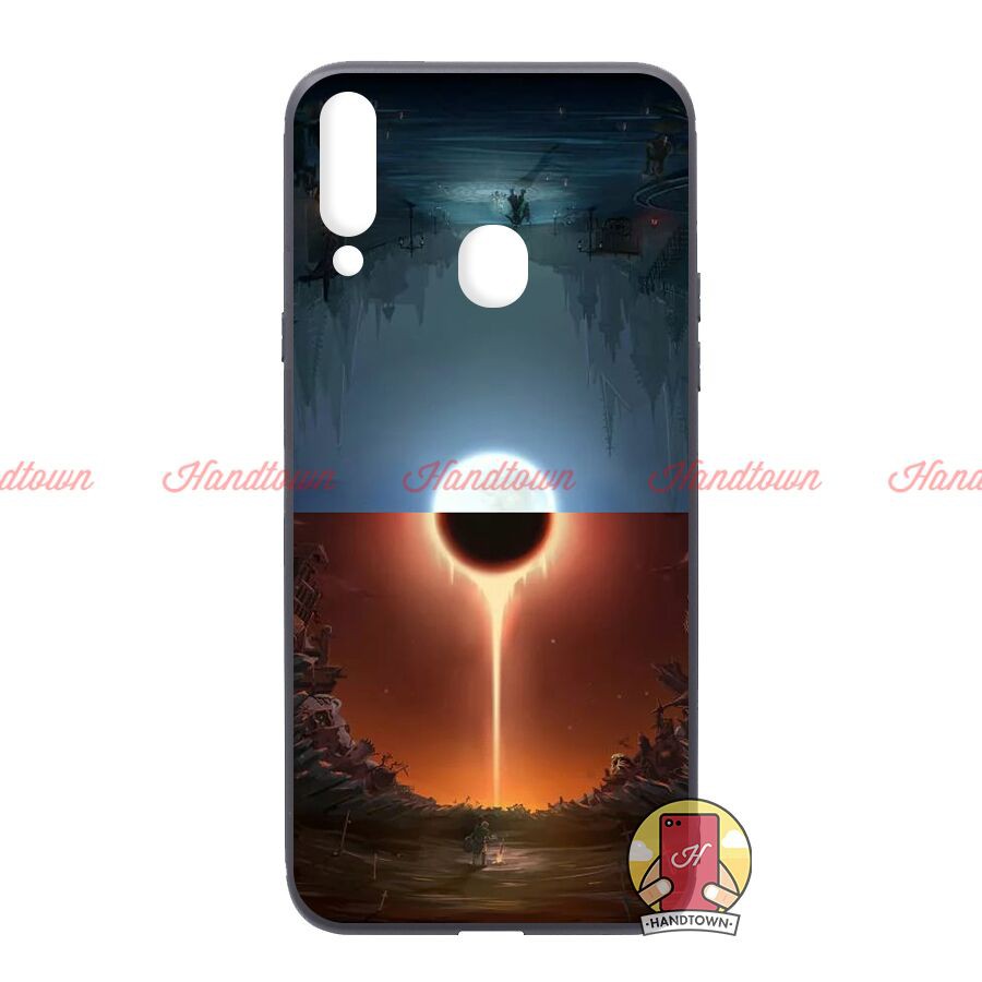 Ốp lưng Samsung Galaxy A20s dẻo đen in hình Phần B